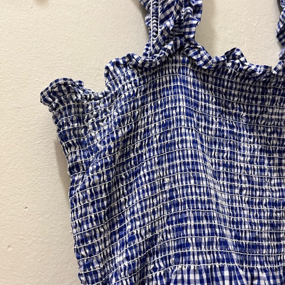 Hill House Ellie Nap Dress in Blue Gingham, Size L - Picture 8 of 13